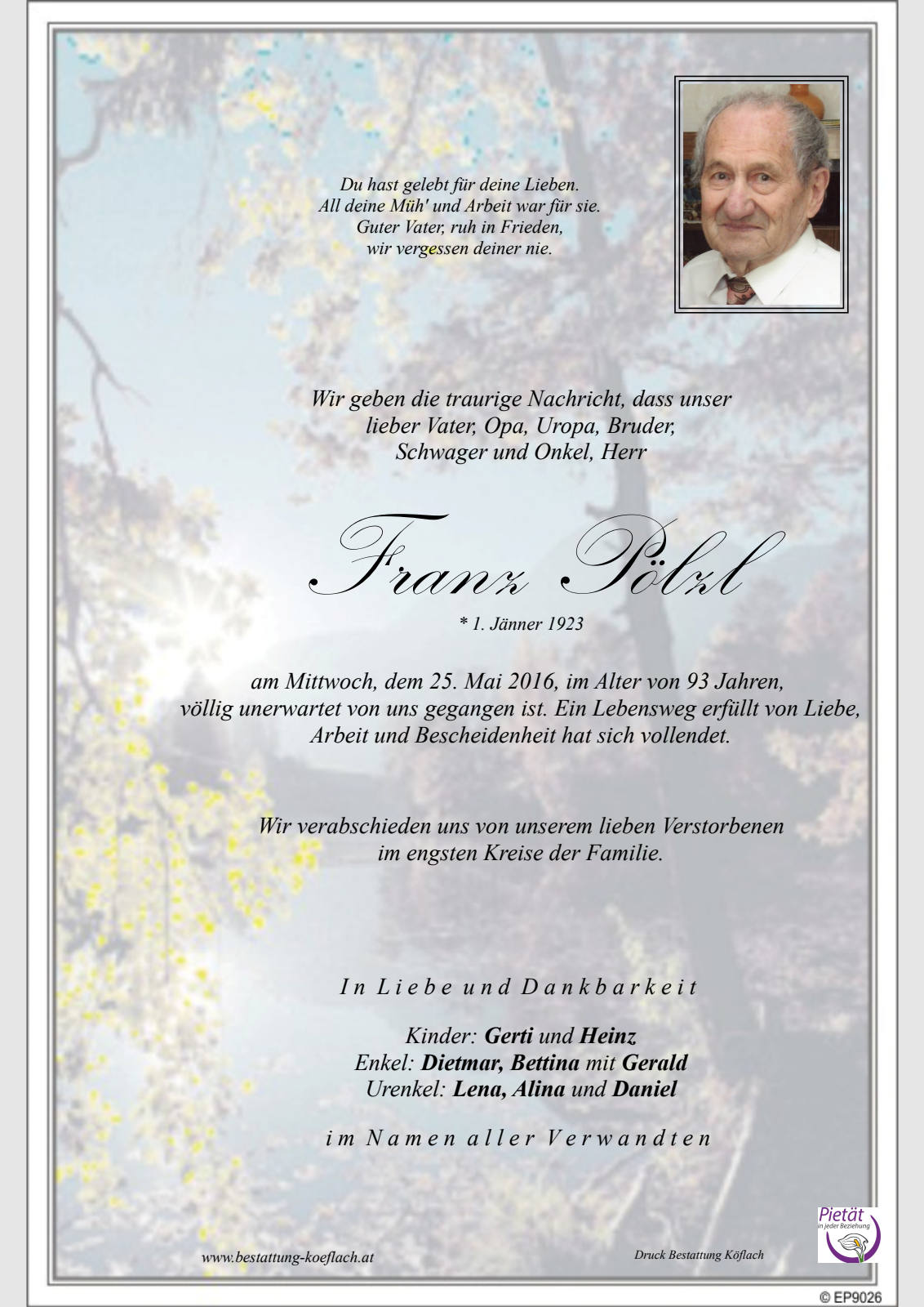 Parte: erste Seite