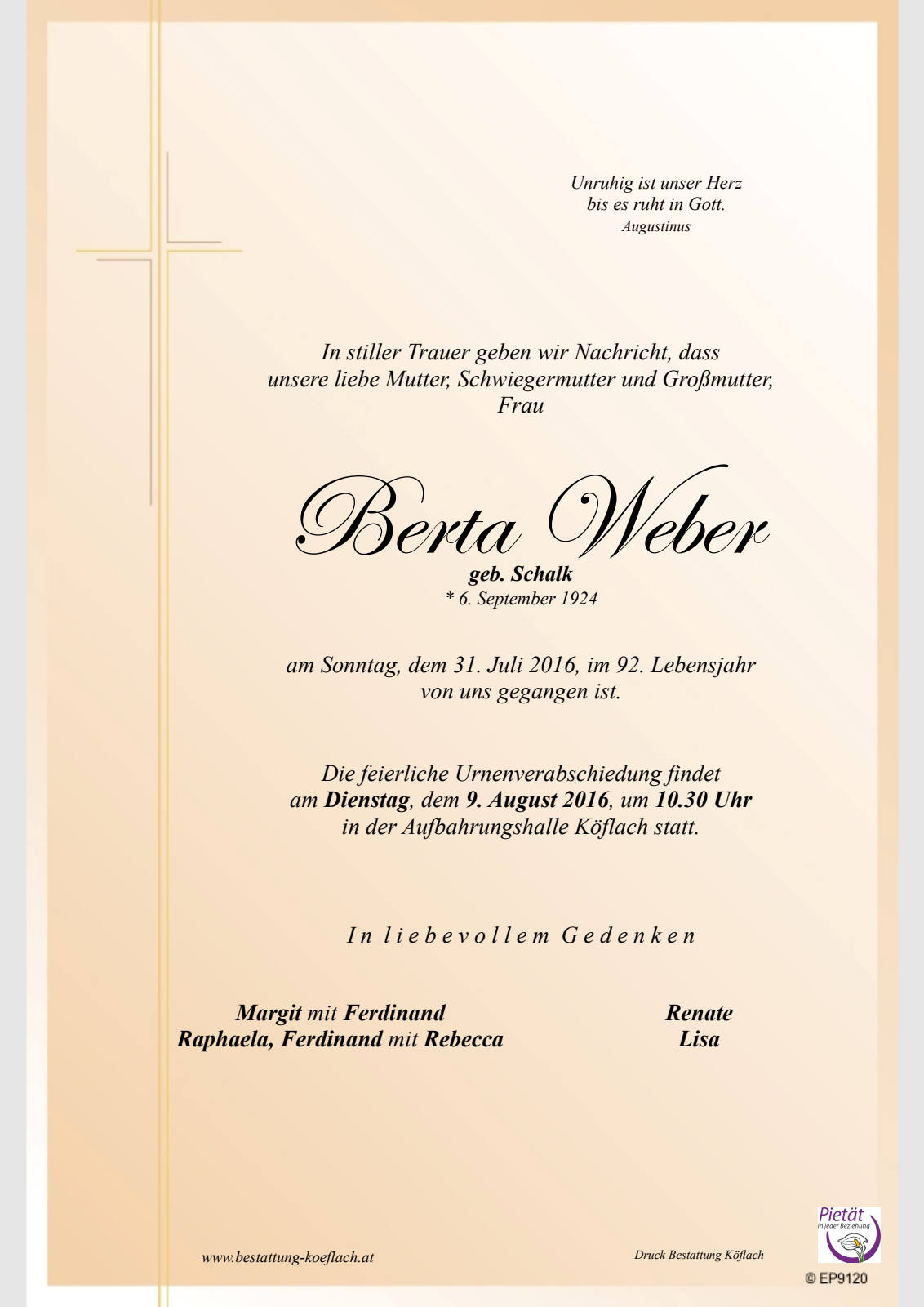Parte: erste Seite