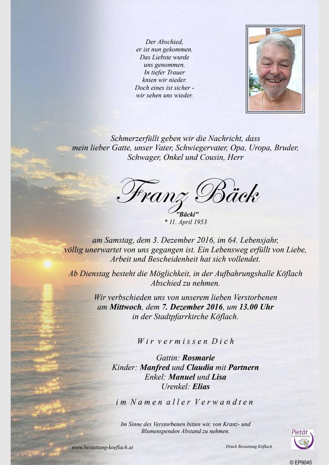 Parte: erste Seite