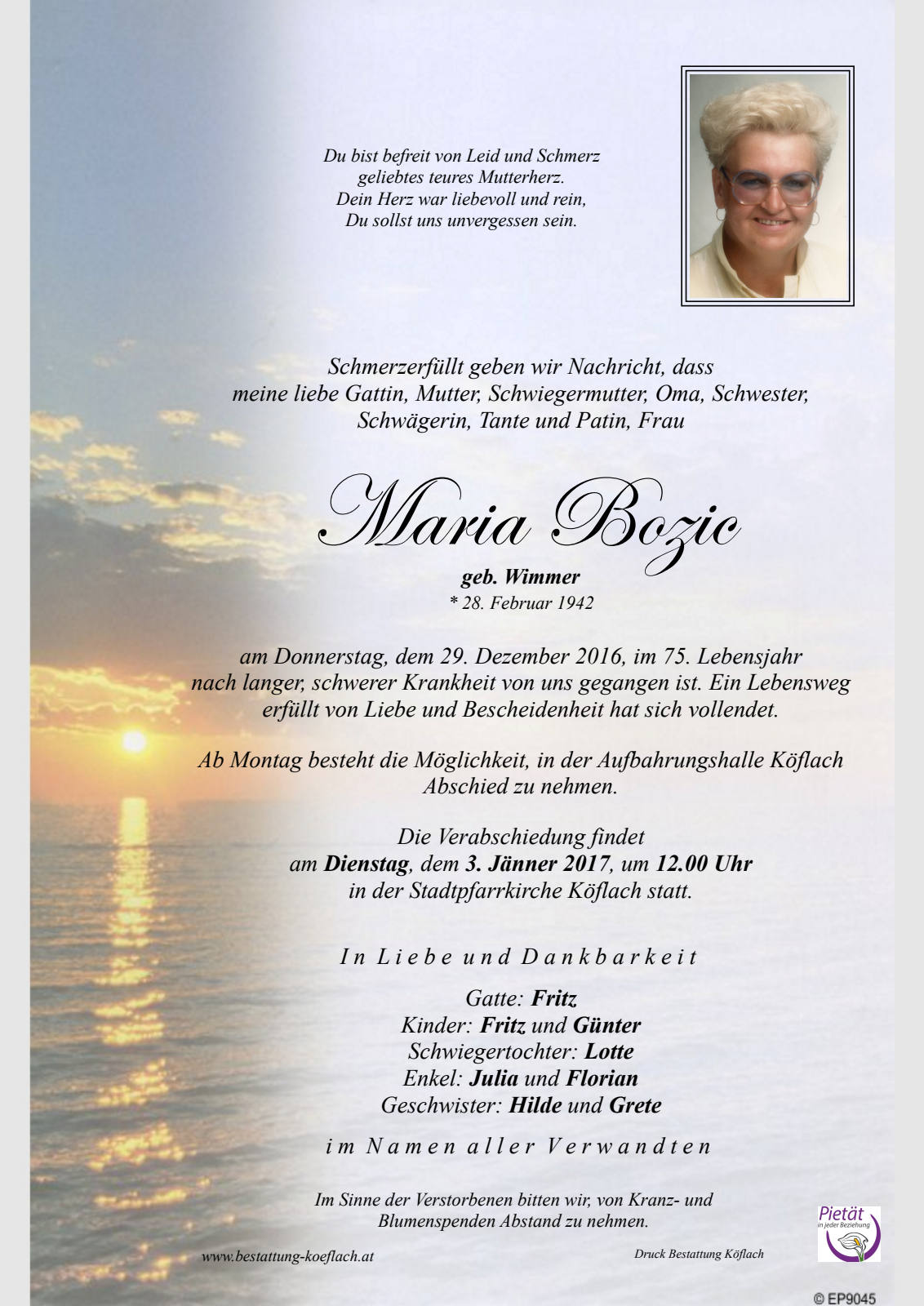 Parte: erste Seite