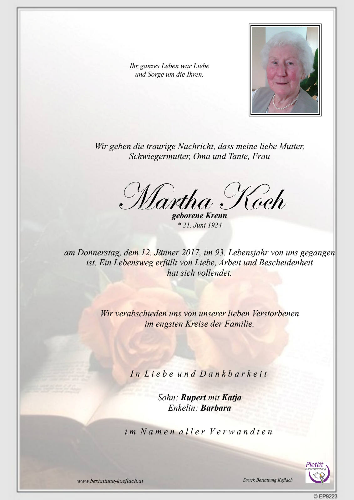 Parte: erste Seite
