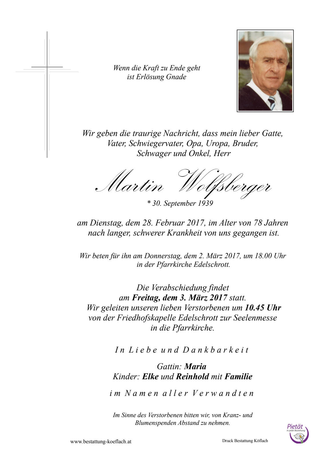 Parte: erste Seite