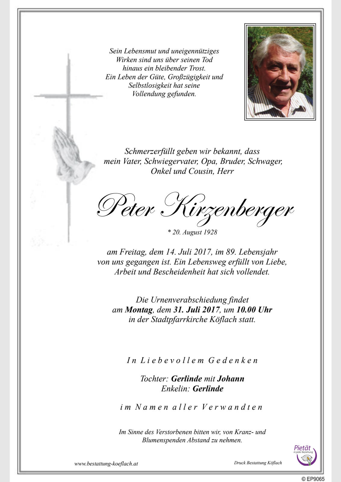 Parte: erste Seite