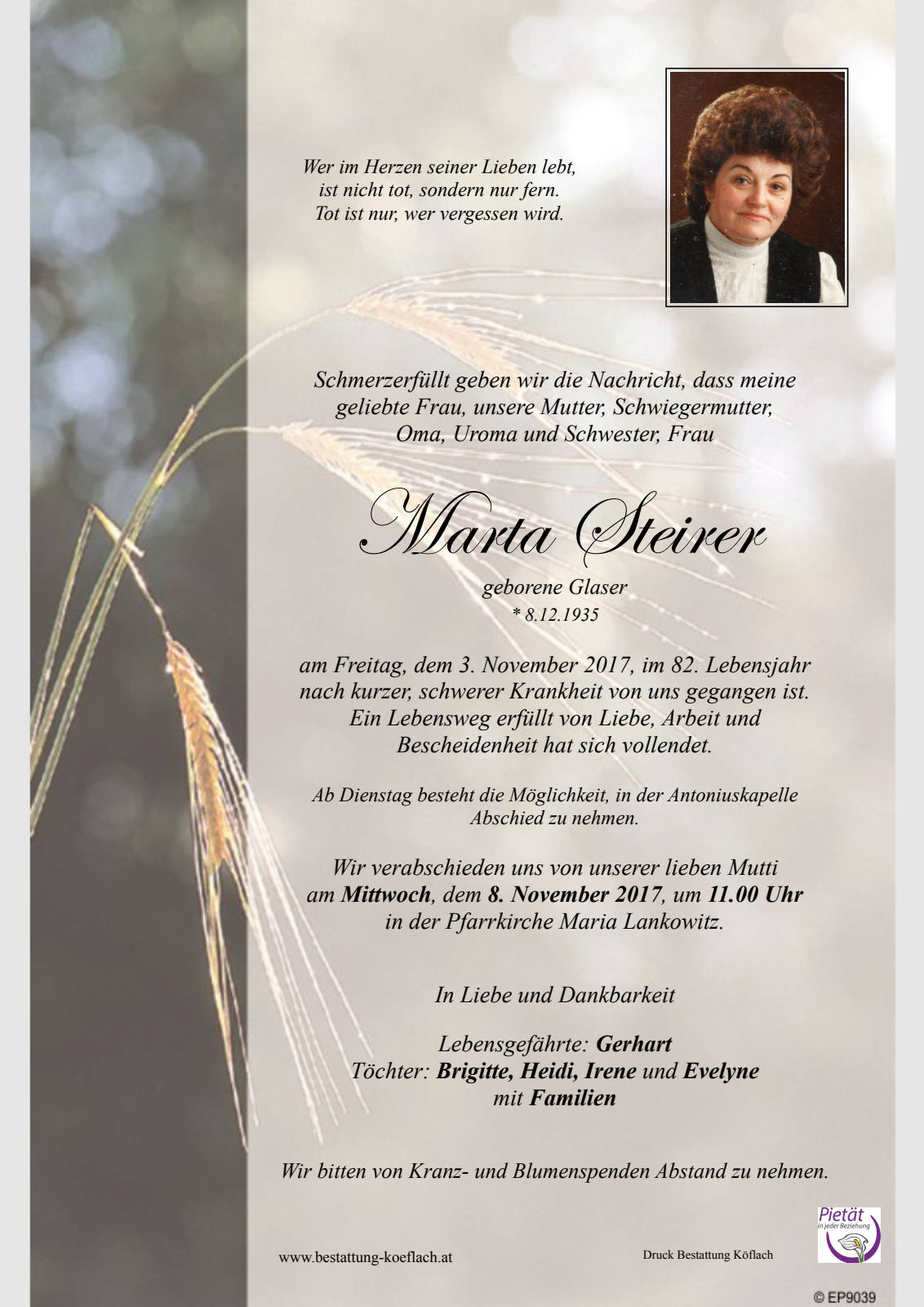 Parte: erste Seite