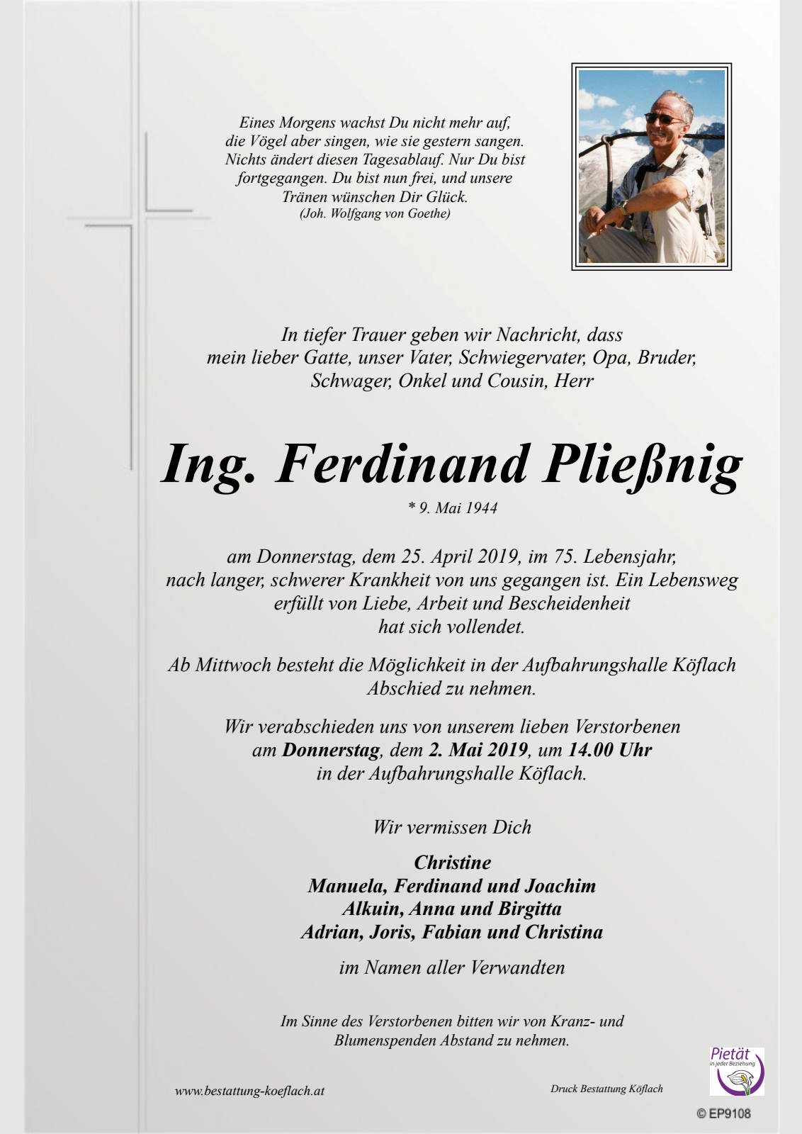 Parte: erste Seite