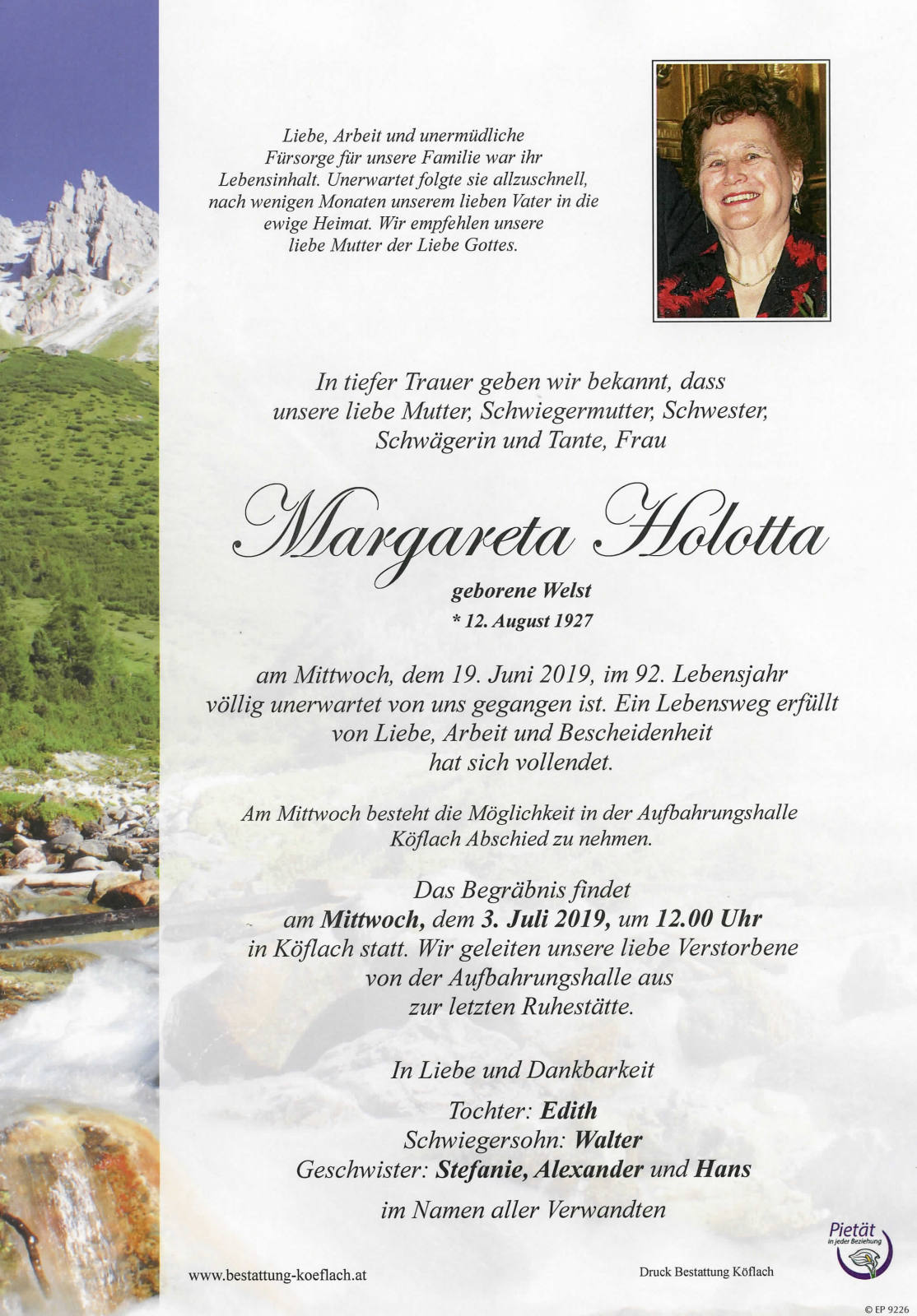 Parte: erste Seite