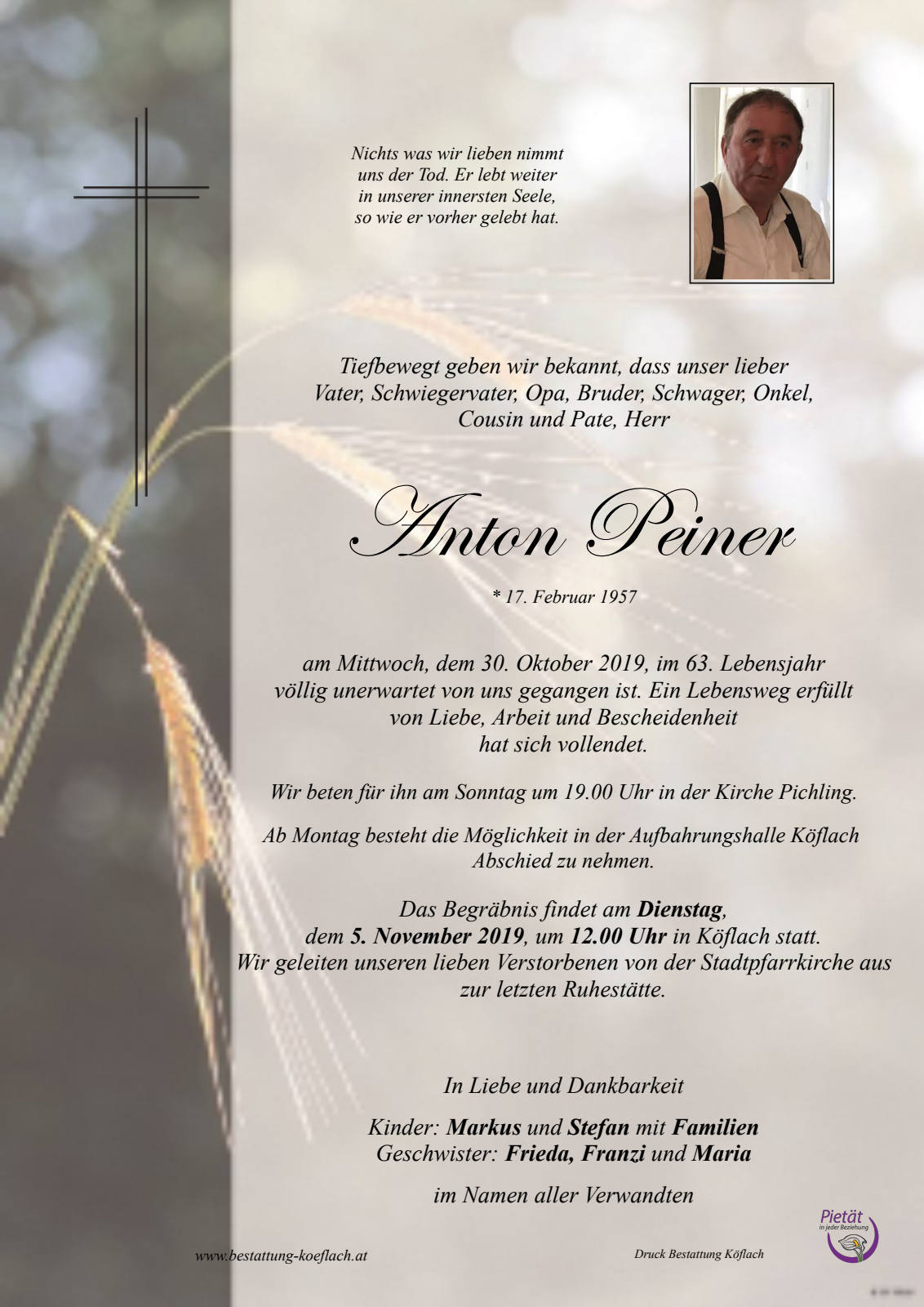 Parte: erste Seite