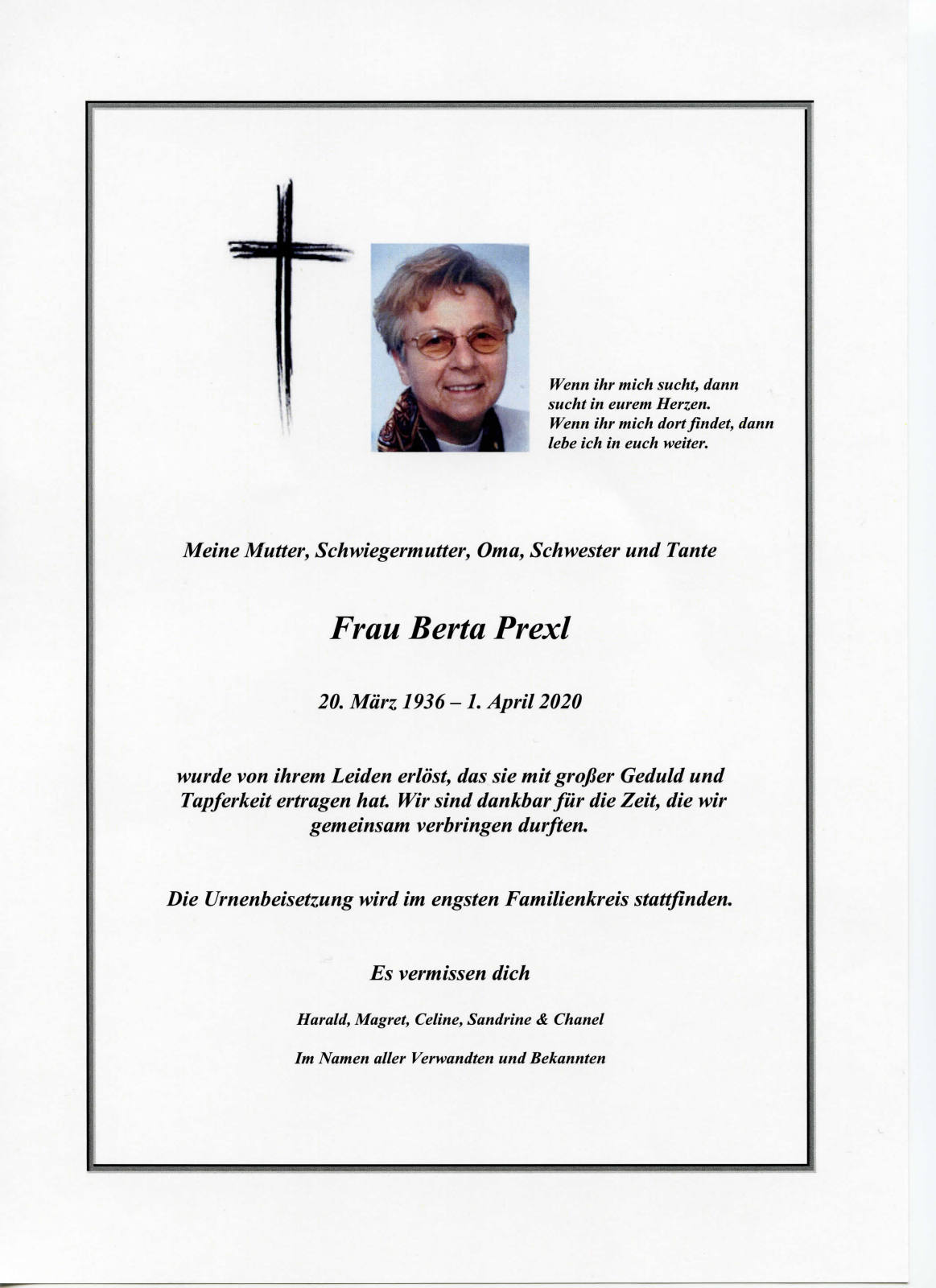Parte: erste Seite