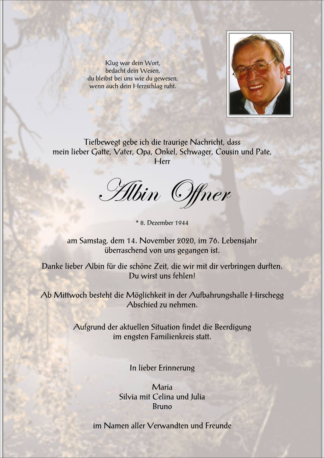 Parte: erste Seite