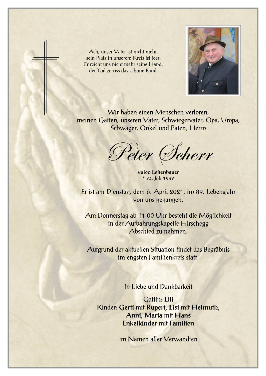 Parte: erste Seite