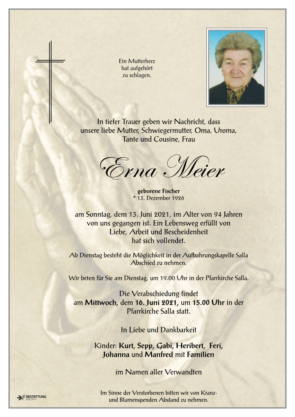 Parte: erste Seite