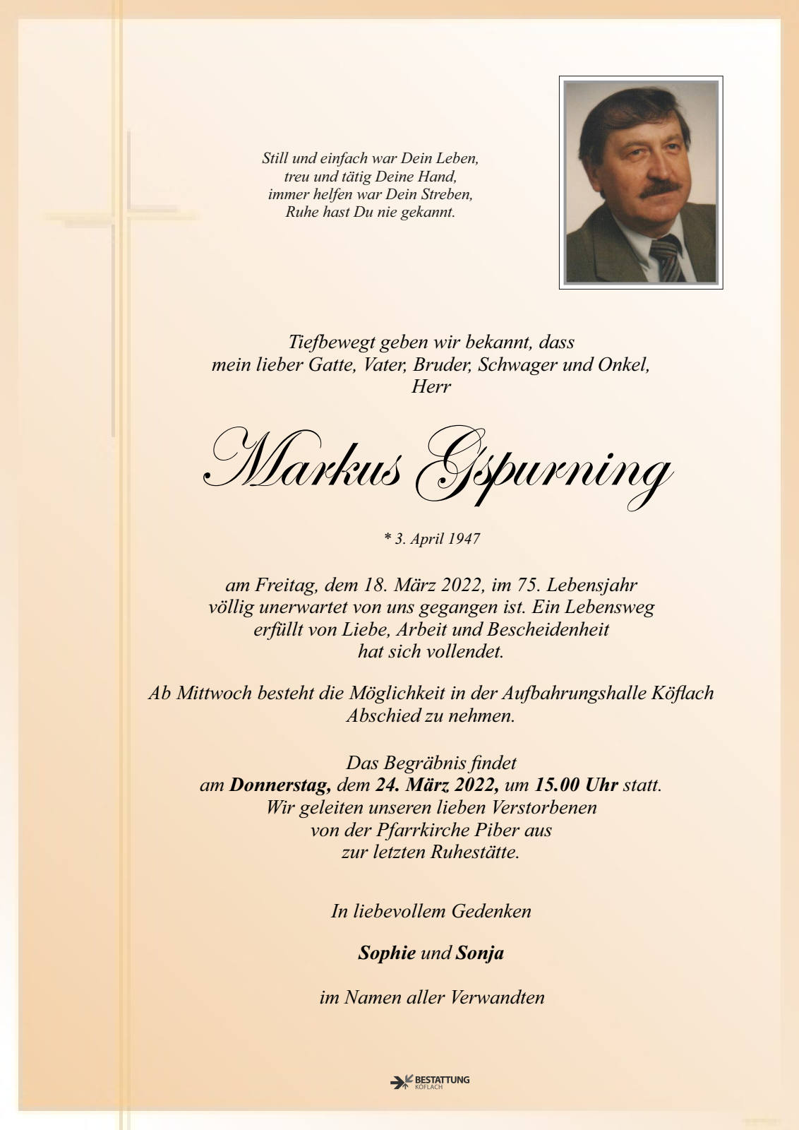 Parte: erste Seite