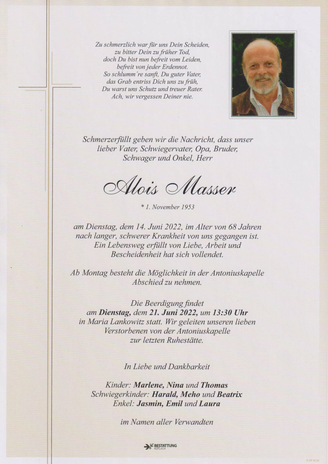 Parte: erste Seite