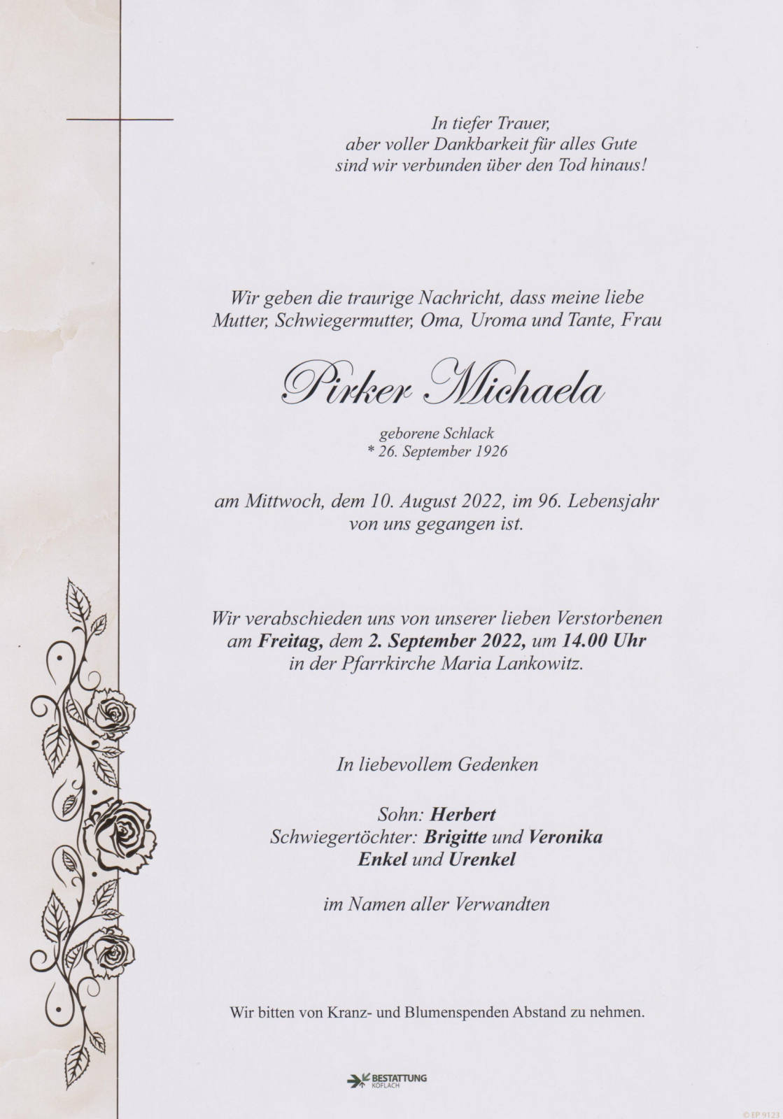 Parte: erste Seite