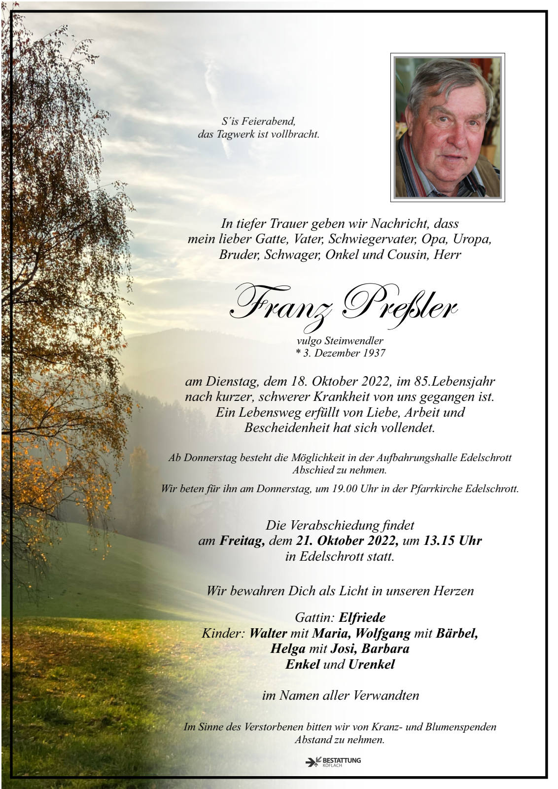 Parte: erste Seite