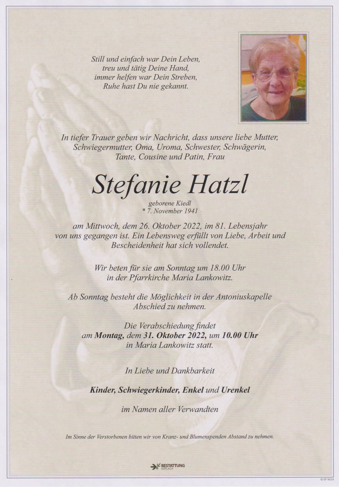 Parte: erste Seite