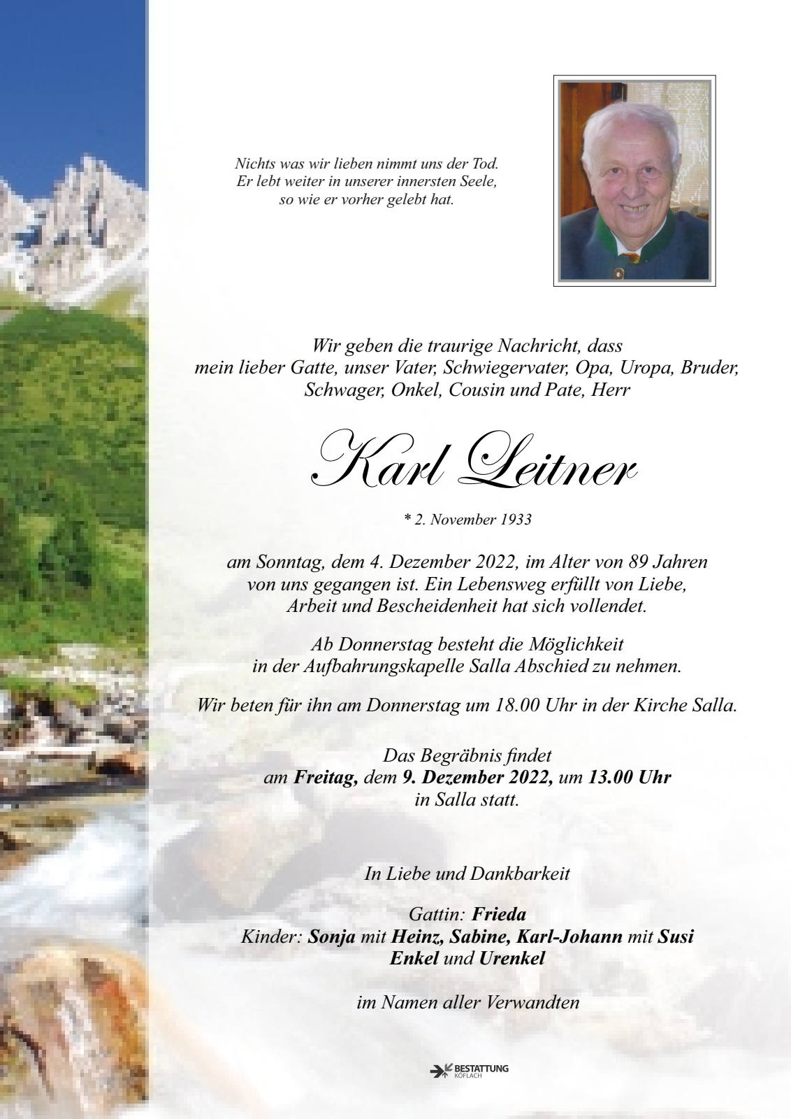 Parte: erste Seite