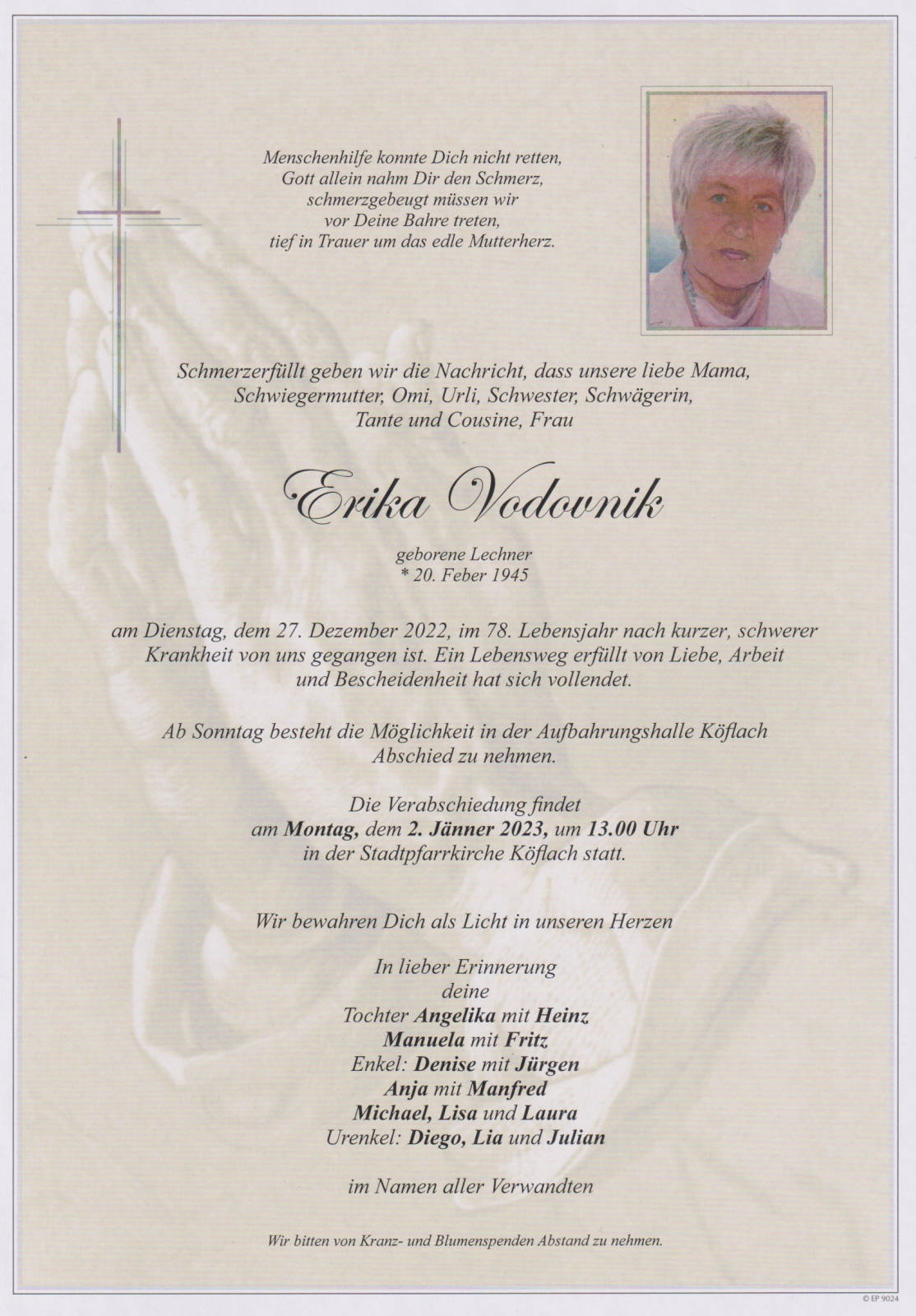 Parte: erste Seite