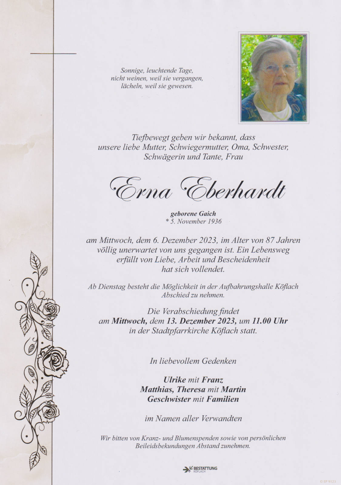 Parte: erste Seite