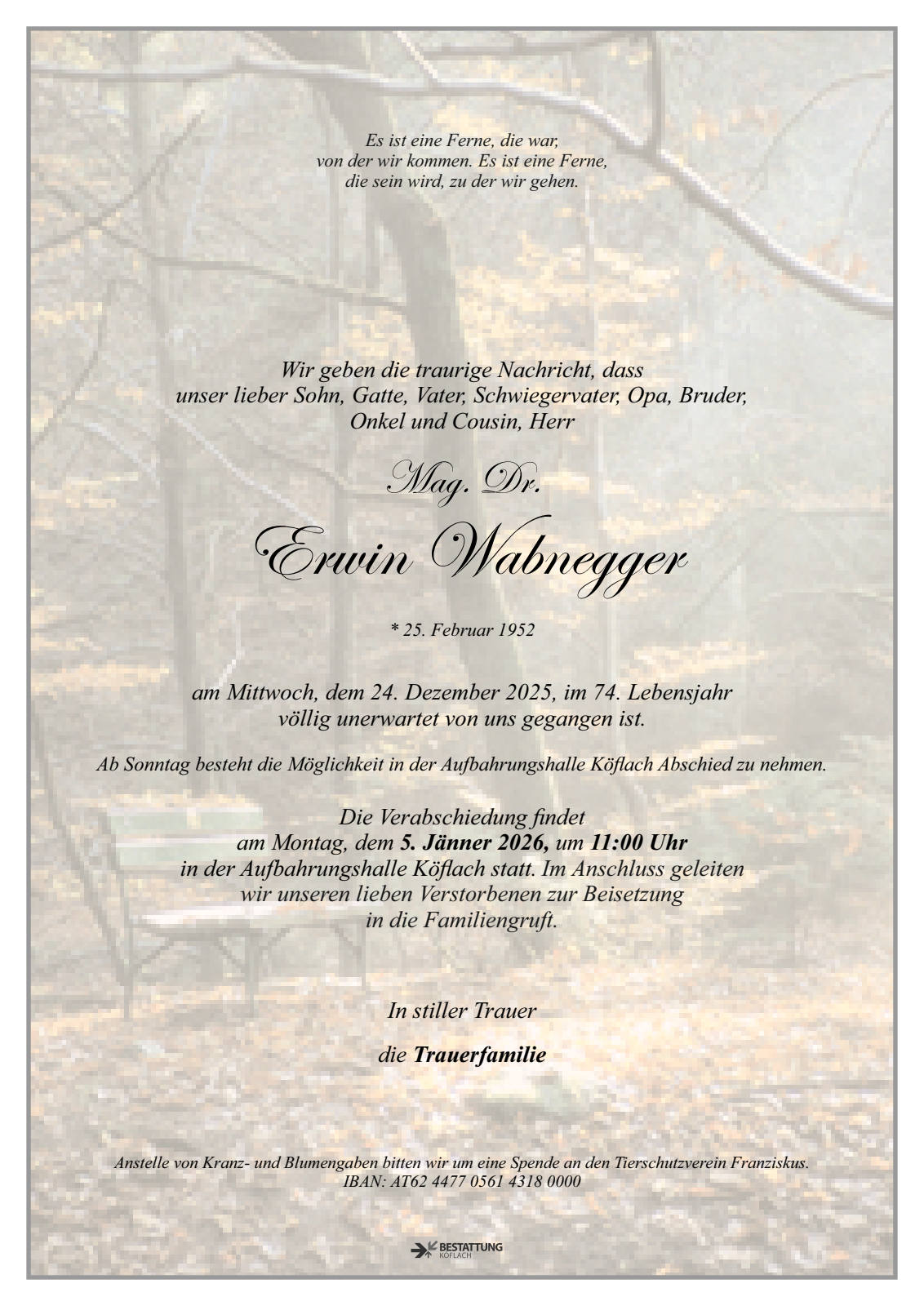 Parte: erste Seite