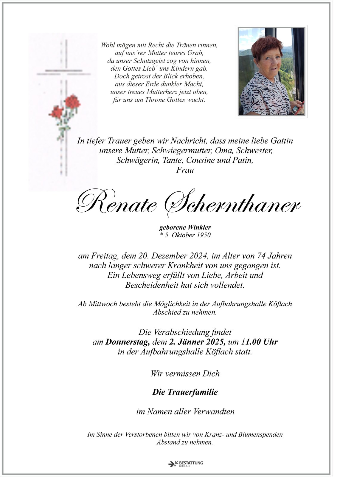 Porträt von Renate Schernthaner